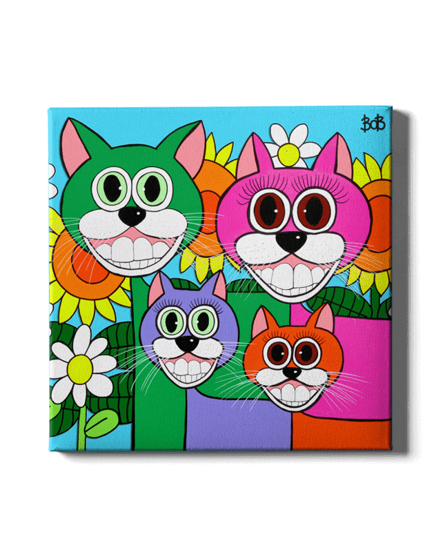 4 Gatti Bob Art by Bob Marongiu