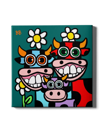 Cow Family Bob Art by Bob Marongiu