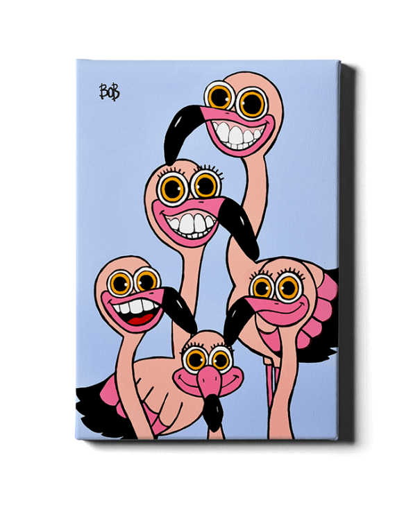 Big-Flamingos Bob Art by Bob Marongiu